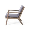 GDFStudio Avacyn Outdoor Acacia Wood Club Chairs with Cushions (Set of 2) - 4 of 4
