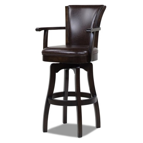 Jennifer Taylor Home Williams 31 Inch Swivel Bar Stool With Armrests ...