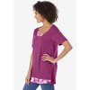 Woman Within Women's Plus Size Layered-Look Print Tunic - 4 of 4
