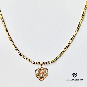 Aria Jeweler Chain with St. Mary Heart - 1 of 4