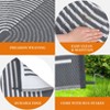 Outdoor Rug Waterproof Plastic Straw Rug, UV Resistant Foldable Camping, Picnic, Patio, Deck, Balcony & RV Outdoor Rug - 3 of 4