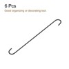 Unique Bargains Carbon Steel Indoor Outdoor Utility Hooks and Hangers 6 Pcs - 3 of 4