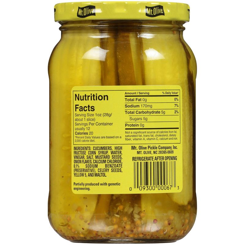 Mt. Olive Sandwich Stuffers Old-Fashioned Sweet Bread and Butter Pickle Slices - 16oz, 3 of 5