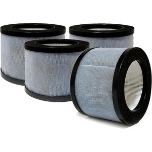 Nispira JH01 MK01 3-in-1 HEPA Filter Replacement For Air Purifier AROEVE MK01, ALROCKET JH06, Elechomes EPI081 EP1081, 4 Packs - 1 of 4