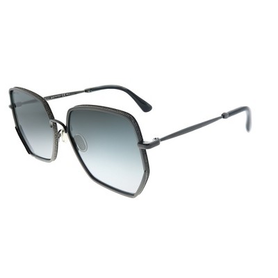 Jimmy Choo Aline/S 807 Womens Geometric Sunglasses Black 58mm