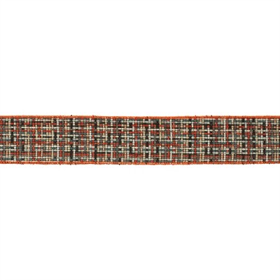 Checkered Woven Wired Ribbon (Set of 2)