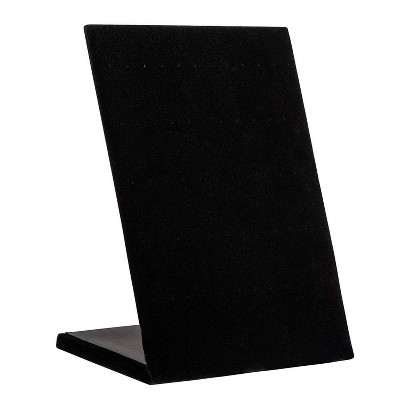 60 Holes Black Velvet Earring Display Stand Holder Jewelry Studs Rack Organizer