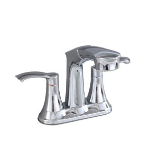 4" Dual Handle Bathroom Faucet w/ Pull-Out Sprayer, Brushed Nickel - 1 of 4