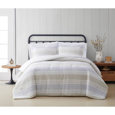 Twin XL 2pc Spa Stripe Comforter Set - Cottage Classics