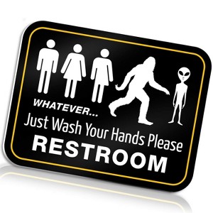 Signs Authority Signs Wash Your Hands Please - 11.5"x8.75" Rigid PVC with Rope - 1 of 4