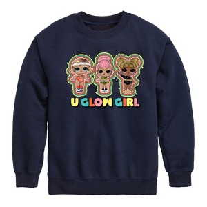 Boys' - LOL Surprise! - You Glow Girl Graphic Long Sleeve Fleece Sweatshirt - 1 of 4