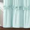 Rosette Textured Stripe Microfiber Shower Curtain - 3 of 4
