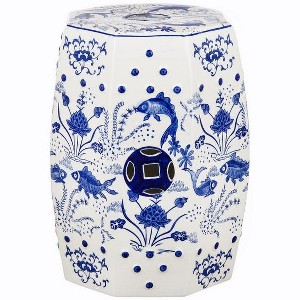 Cloud 9 Garden Stool - ACS4557 - Indoor/Outdoor - Blue - Safavieh - 1 of 1