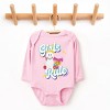 The Juniper Shop Mini Smiley Girls Rule Long Sleeve Bodysuit - 2 of 4