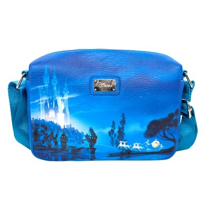 Disney Bag, Crossbody, Rectangle, Cinderella Carriage Scene A Dream is a Wish Your Heart Makes, Vegan Leather