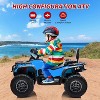 2 Seater Ride On Car, 24V Licensed Can-Am Electric ATV Car for Kids, 4 Wheeler Electric Toy Car with Bluetooth, Led, 5 Mph Max Speed - 2 of 4