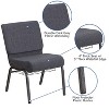 Emma and Oliver 21"W Church/Reception Guest Chair with Communion Cup Book Rack - 3 of 4