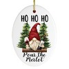 Ho Ho Ho! Pass the Merlot, Gnome Ornament| OrnamentallyYou - 4 of 4