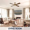Parrot Uncle 52" Modern Natural Brass LED Ceiling Fans With Lights and Remote - 2 of 4