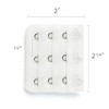 Allegra K Women's 3 Hook 3 Row Stretchy Bra Strap Extenders Hooks Bra Band - 3 of 3