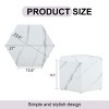 Modern Hexagon Coffee Table,27" MDF Accent Center Table with Wood Grain or Marble Patterned Finish for Living Room-Baofuwish - 4 of 4