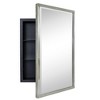 TEHOME Rectangular Metal Framed Recessed Bathroom Medicine Cabinet with Mirror - 2 of 4