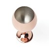 Cambridge Silversmiths Set of 4 18oz Stainless Steel Wine Glasses Brown: Copper Stemware, Dishwasher-Safe, Hot/Cold Use - 3 of 3