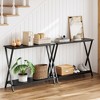 Whizmax 2-Tier Narrow Console Sofa Side Table for Entryway, Hallway, Living Room - 4 of 4