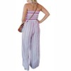 Women's Stripes Strapless Jumpsuit - GILLI - 2 of 3