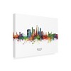 Trademark Fine Art Michael Tompsett 'Bogota Colombia Skyline Named' Canvas Art - 2 of 4