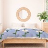 Deny Designs 3pc Full/Queen Reves et Histoires Cute Little Flowers on Blue Duvet Set Blue: Microfiber, Botanical Pattern, 300 Thread Count - 3 of 3
