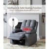 Recliner Chairs with Heat and Massage - 360° Swivel Chair for Adults- Manual Rocking Chair with Cup Holder for Living Room, Bedroom - 4 of 4