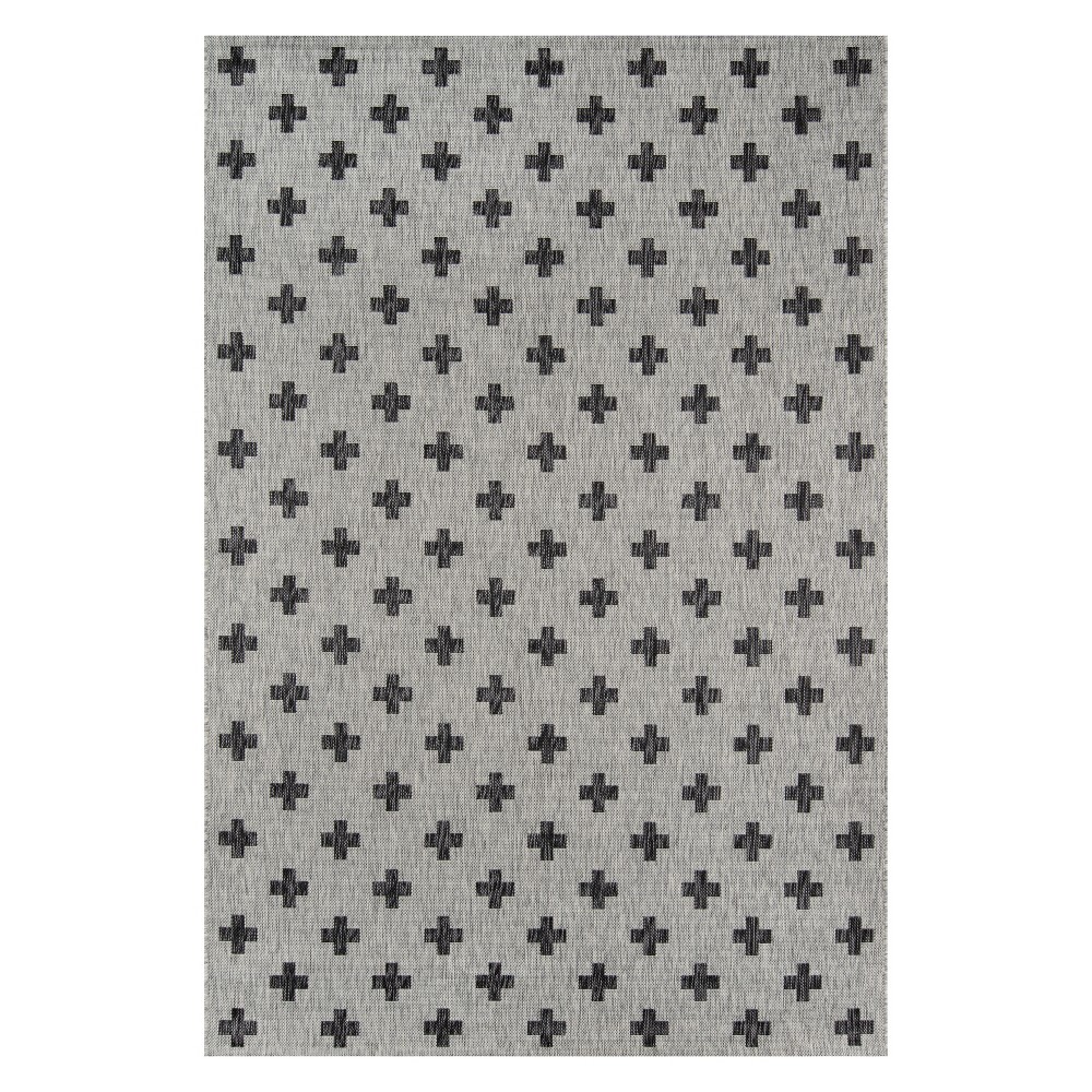 Photos - Area Rug 3'3"x5' Geometric Loomed Accent Rug Gray - Novogratz By Momeni