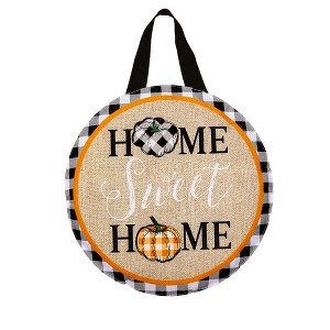 Briarwood Lane Fall Burlap Door Hanger 18x12 Home Sweet Home Pumpkins For Fall Door Hanger - 1 of 2