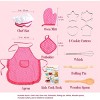 JuzToys Kids Cooking & Baking Toy Set with Chef Outfit – Chef Hat, Apron, Cookbook, Dress Up Clothes for Pretend Play – Pink - 4 of 4