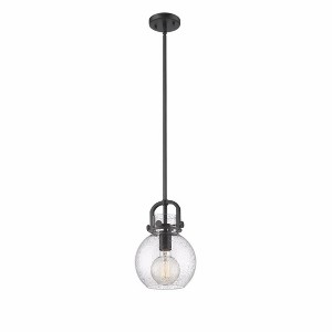 Newton Sphere - 1 Light Stem Hung Pendant In Industrial Style-11.25 Inches Tall and 8 Inches Wide - 1 of 1