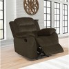 Velvet Glider Recliner with Padded Arms, Split Back and Smooth Gliding Motion - 2 of 4