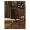 Acme Furniture Hedia Task and Office Chairs Ash Brown: Upholstered, Metal Frame, Fixed Arms, 220lb Capacity - 3 of 4