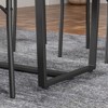 Hrinhom 4-Piece Dining Table With Chairs and Bench,Kitchen Dining Set with Metal Legs - 3 of 4