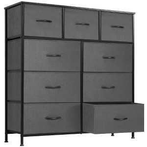 Lyngins 10-Drawer Tall Dresser for Bedroom, Wooden Chest of Drawers, Storage Cabinet with Water-Resistant Top for Closet/Nursery/Entryway - 1 of 4