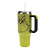 The Grinch Big Face 40 Oz Green Rhinestone-Coated Stainless Steel Tumbler With Handle - 3 of 4
