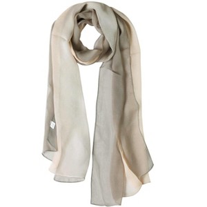 INSPIRE CHIC Women Long Chiffon Light Silky Gradient Color Shawl Wrap Scarf - 1 of 4