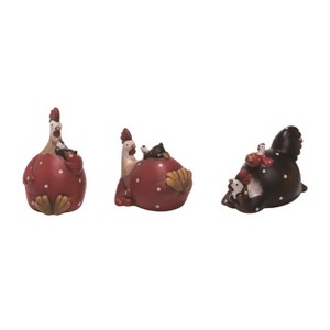 Transpac Terracotta Chicken w/Chick Set of 3 Spring Home Decorations - 1 of 1