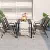 Costway 5 Piece Patio Rattan Dining Set Outdoor Table & Chairs Set for 4 Woven Wicker - 4 of 4