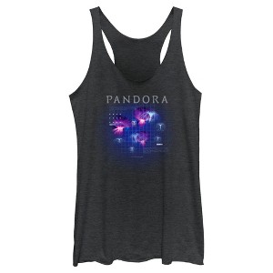 Women's Avatar Pandora Panopyra and Woodsprites Diagram Racerback Tank Top - 1 of 4