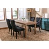 NicBex Farmhouse Velvet Dining Chairs Set of 2, Tufted Upholstery with Nailhead Trim & Solid Wood Legs, Table Side Accent Chairs - 4 of 4