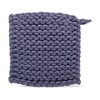 TAG Midnight Blue Crocheted Cotton Trivet Potholder – 8"x8", Heat-Resistant with Hanging Loop, Machine Washable, Protect Hands and Surfaces Set of 4 - 2 of 4