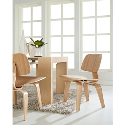 Natural Low Wood Side Chair with 32.5" Height