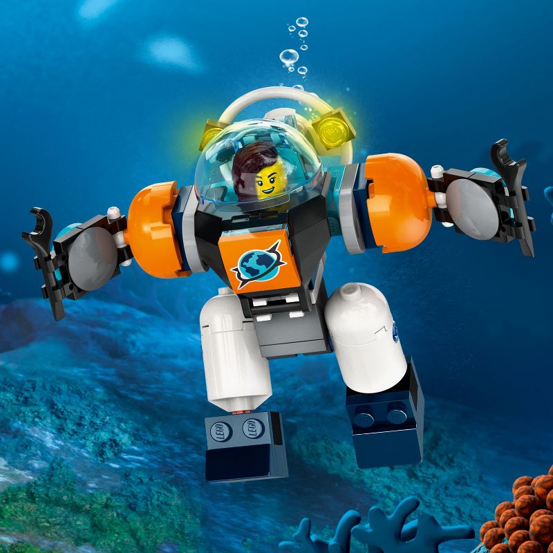 LEGO City Deep-Sea Explorer Submarine Multi-Feature Building Toy Set 60379, 6 of 8