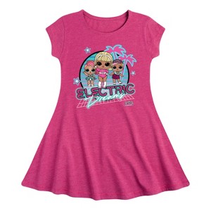 Girls' - LOL Surprise! - Electric Dreams Fit & Flair Cap Sleeve Dress - 1 of 3